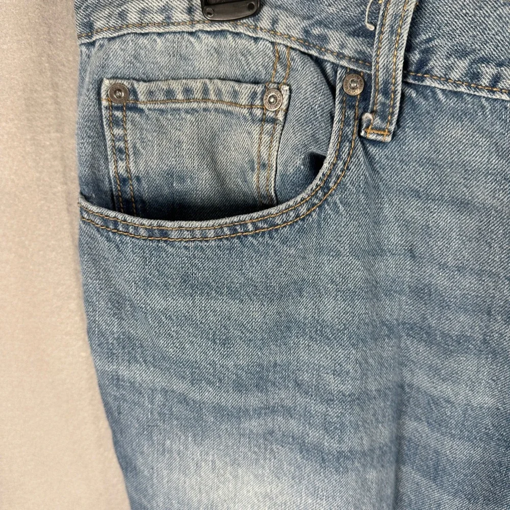 Old Navy Jeans Mens 42x30 Blue Skinny Built-In Tough‎ Denim Casual distressed